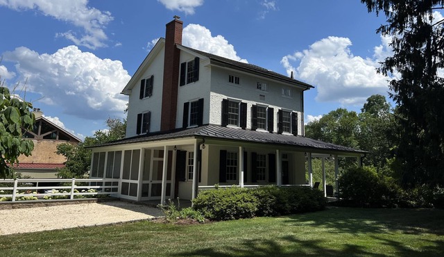 Historic, Streamside Farmhouse with Modern Kitchen