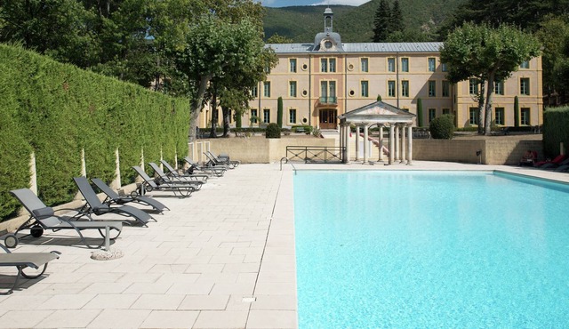 Historical castle in Montbrun-les-Bains with pool