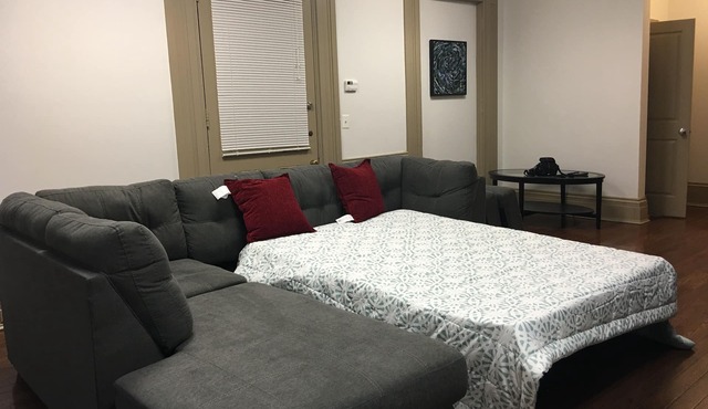 Historical Pet Friendly Apt in the Heart of Mt Vernon w/Free Wifi, Paid Parking