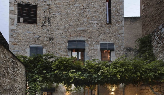 Historical stone house renovated with modern style