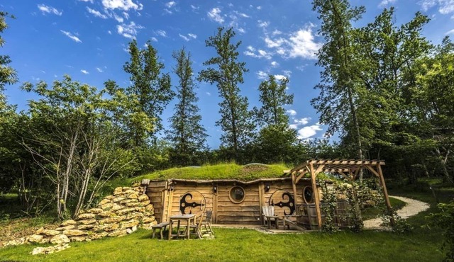 Hobbit house with private spa