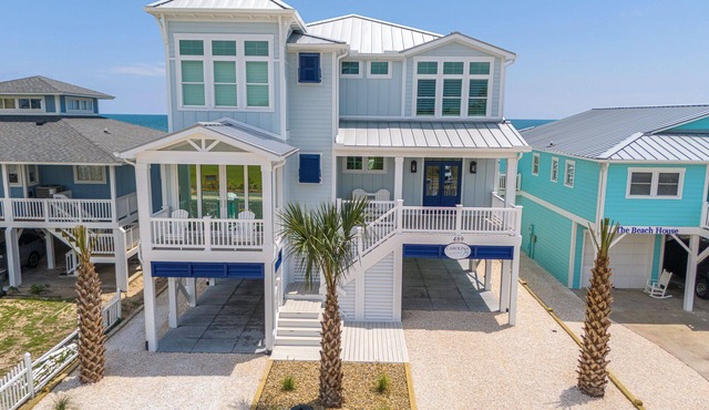 Hobbs Realty - Find your "Carolina Joy" in this custom 5-bedroom oceanfront home w/Private Pool!