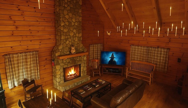 Hogwarts Hideaway -XL Outdoor deck/Scenic Hot Tub/Movie Theater in Private Woods