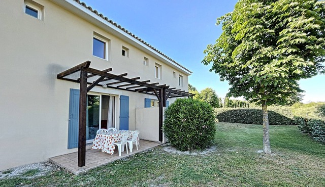 Holiday home in holiday residence with swimming pool