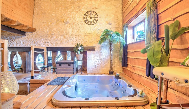 Holiday Home 'Gîte Spa, Sauna Et Billard' with Private Pool, Wi-Fi and Air Conditioning