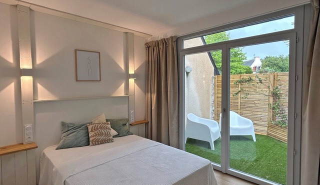 Holiday Apartment "Au Colombier" with Private Terrace & Shared Garden