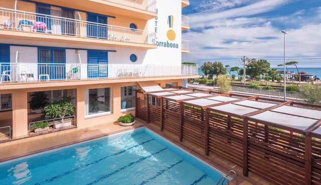Holiday apartment with balcony and pool