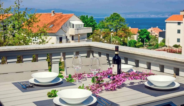 Holiday apartment with 2 terraces