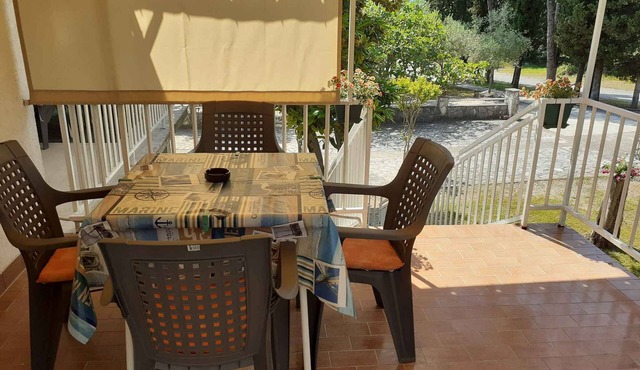 Holiday apartment with air conditioning and balcony