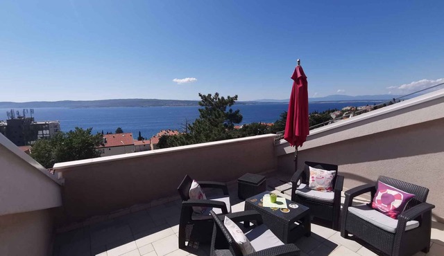 Holiday apartment with modern furniture and air conditioning