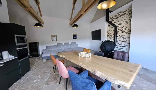 Holiday Home 'L'étable Mont Lozere' with Mountain View and Private Garden