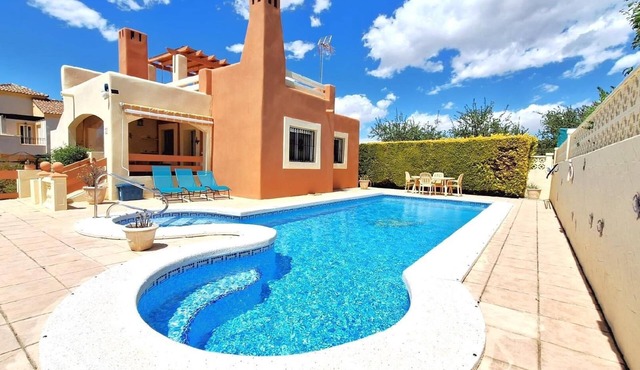 Holiday house with private pool for 4 persons + 2 children approx. 100 m² in El Fondó de les Neus, Valencian Community (Alicante Province)