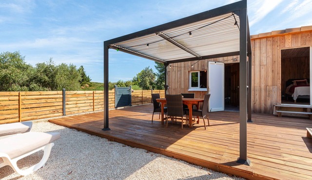 Holiday Home 'Le Chalet Des Oliviers' with Private Pool, Wi-Fi and Air Conditioning