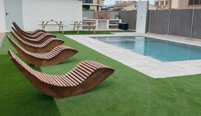 Holiday Home Casa rural Maño with Shared Pool and Garden