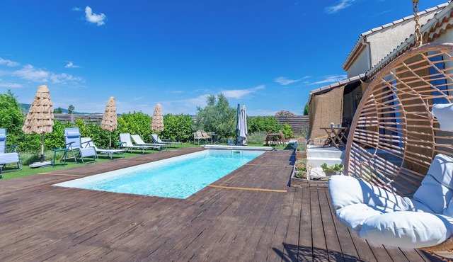 Holiday Home 'Dans La Drôme' with Mountain View, Private Pool & Wi-Fi
