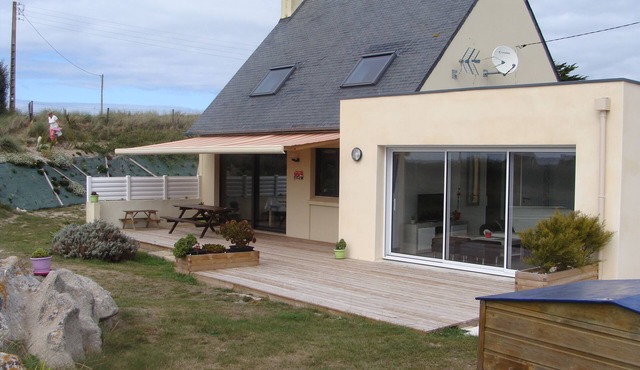 Holiday home facing the sea Kerlouan Nord Finistère 8 people 4 sleeps