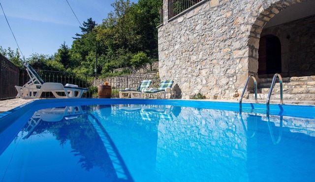Holiday home in Lovranska Draga with large fireplace