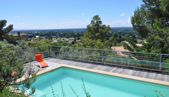 Holiday home in Lagnes, Luberon, pool table and swimming pool, panoramic view, pets allowed (1).
