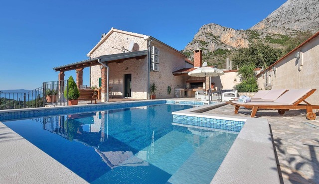 Holiday home Mya with pool and sea view