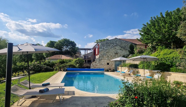 Holiday home with garden and swimming pool