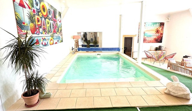 Holiday Home with Indoor Pool, Hot Tub, and Petanque Court