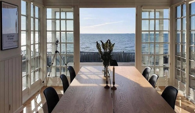 Holiday home with panoramic views of Great Belt
