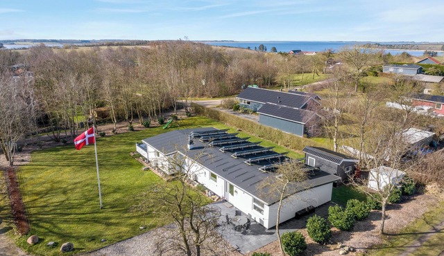 Holiday home with pool and spa close to the Limfjord.