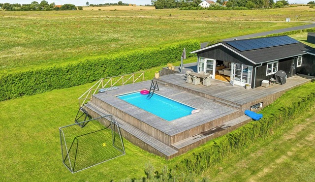 Holiday home with view and pool on South Funen