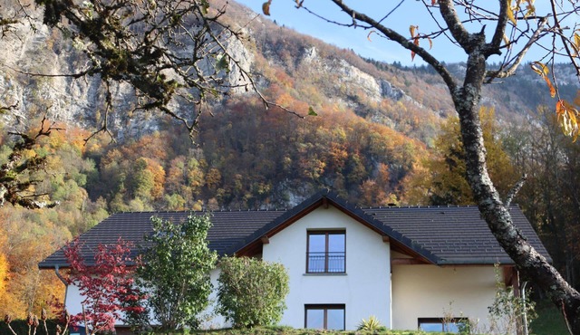Holiday House in Aiguebelette-Le-Lac with Private Parking and Mountain View