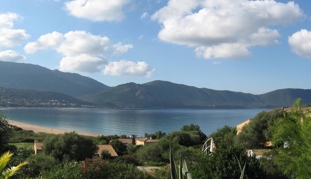 Holiday house by the sea with a fantastic view of the bay
