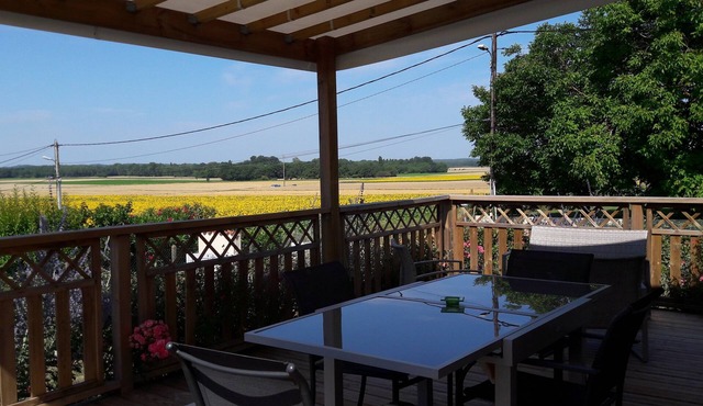 Holiday house near La Palmyre in quiet area -View on the countryside-