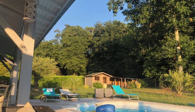 Holiday house with swimming pool in Casteljaloux