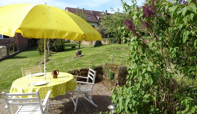 Holiday house with large garden in an idyllic village in Alsace