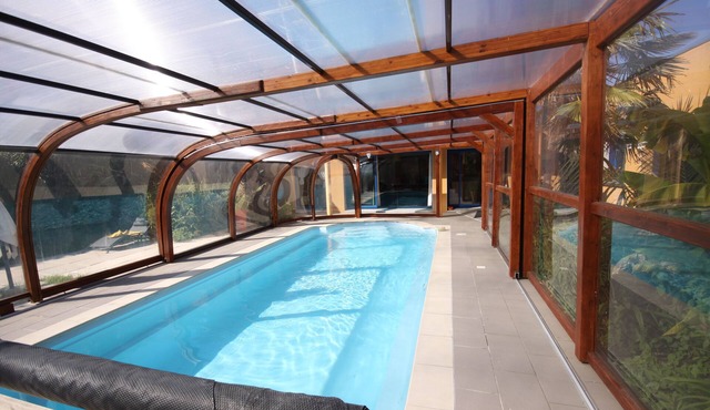 Holiday villa with pool.