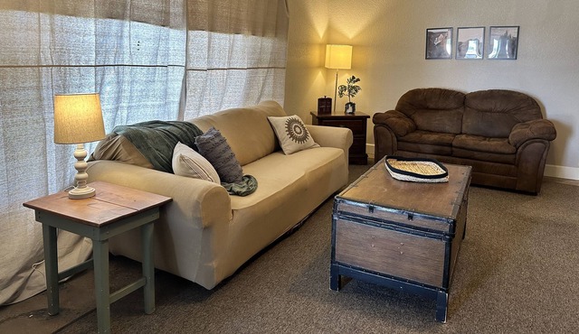 Home away from home! 3 bedroom, 2 bathroom home with beautiful backyard!