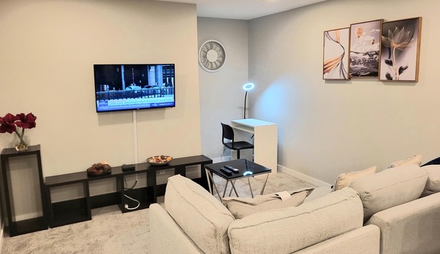 Home away from home with our cozy family friendly brand new legal basement suite