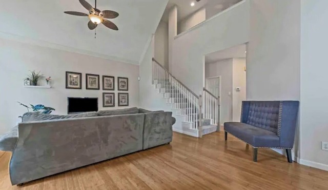 Home away from home with big private fenced backyard