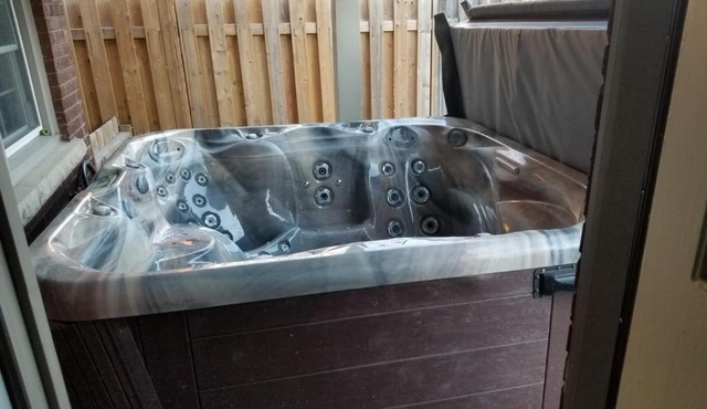 Home away with a hot tub