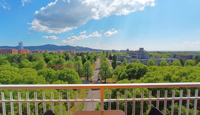 Home convenient for the center,green oasis, view Alps, free parking