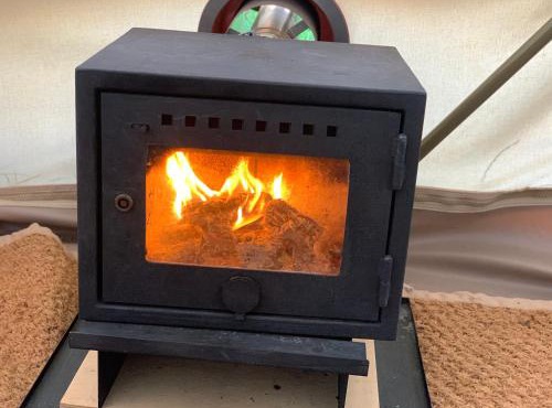 Home Farm Radnage 3 Glamping Bell Tent, with Log Burner and Fire Pit