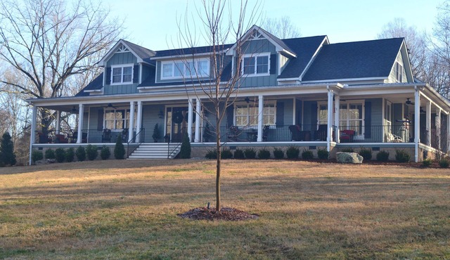Home in private country setting within 35 minutes of downtown Nashville. After a day in the city, come home to a peaceful oasis.
