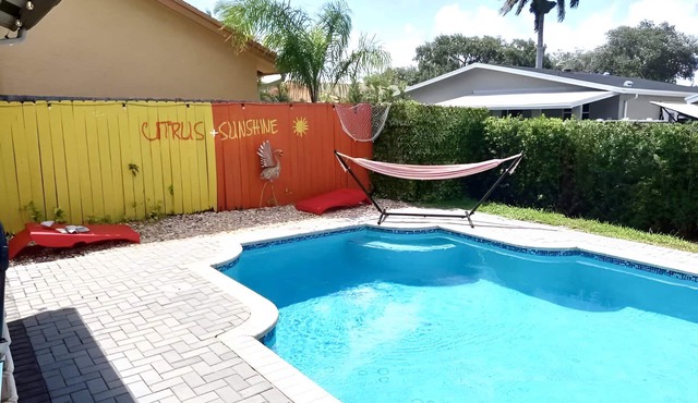 Home Near Hollywood Beach/Backyard Oasis w/Heated Pool