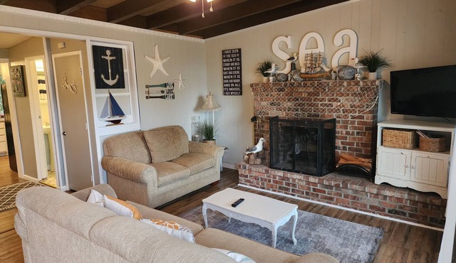 Home Near the Lake with beautiful wood burning fireplace