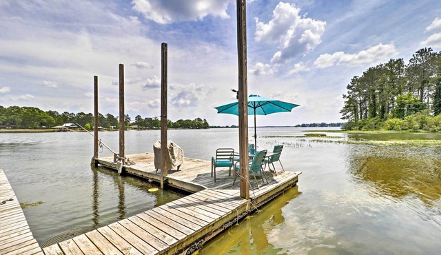 Home on Jordan Lake w/Shared Dock & Boat Slip!