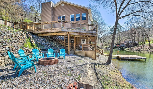 Home on Lake Catherine w/Dock & Fire Pit