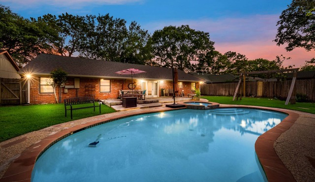 ⭐️⭐️⭐️⭐️⭐️Home💦SPA Pool Art❤️MD^Anderson TMC NRG HBU