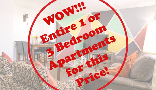 Home Style Apartments - 1 & 3 BR Suites with Full Kitchen