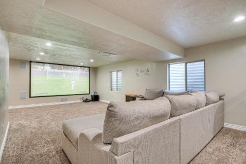 Home Theater and Patio South Jordan Basement Unit