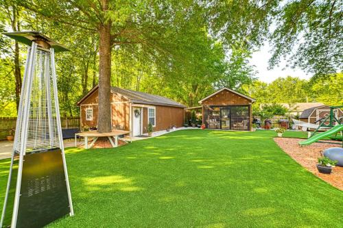 Home with Hot Tub, Playset and Grills in Clarksville!