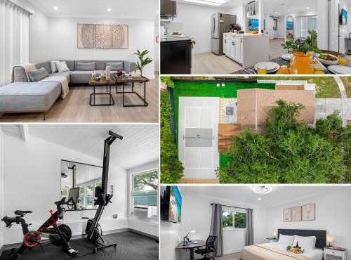 Home with Pickleball Court Private Gym Big Backyard